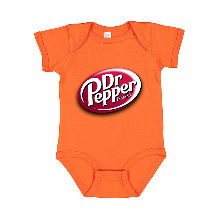 Dr Pepper Baby Romper Onesie - Orange