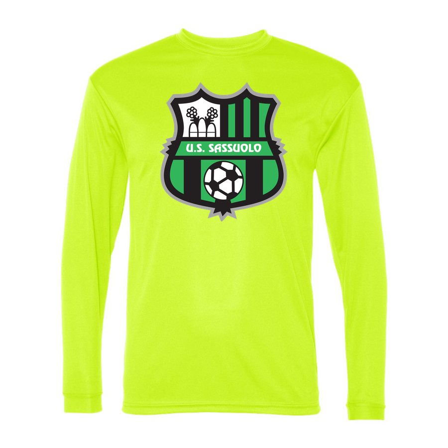 Men's U.S. Sassuolo Polyester Long Sleeve T-Shirt - Safety Yellow