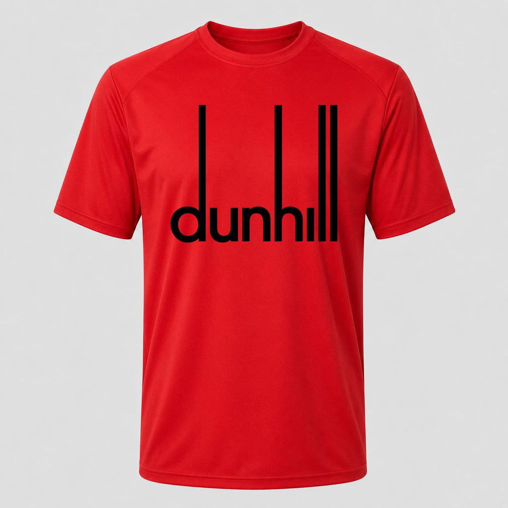 Men's Dunhill Black Performance T-Shirt - Red