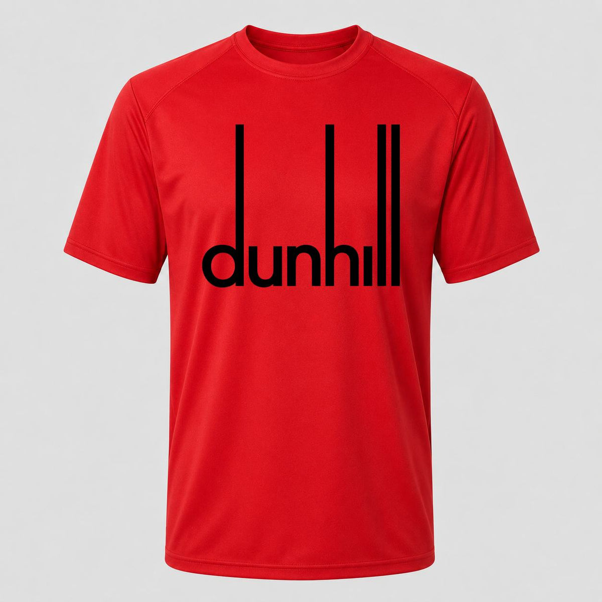 Men's Dunhill Black Performance T-Shirt - Red