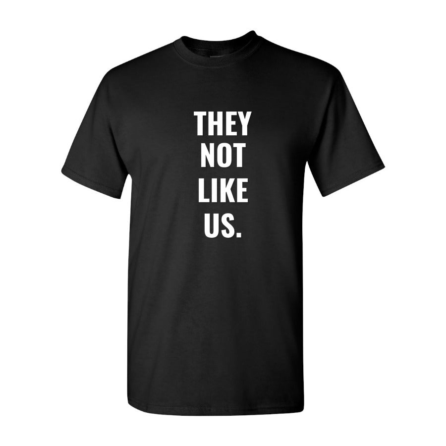Men's They not like us Cotton T-Shirt - Black
