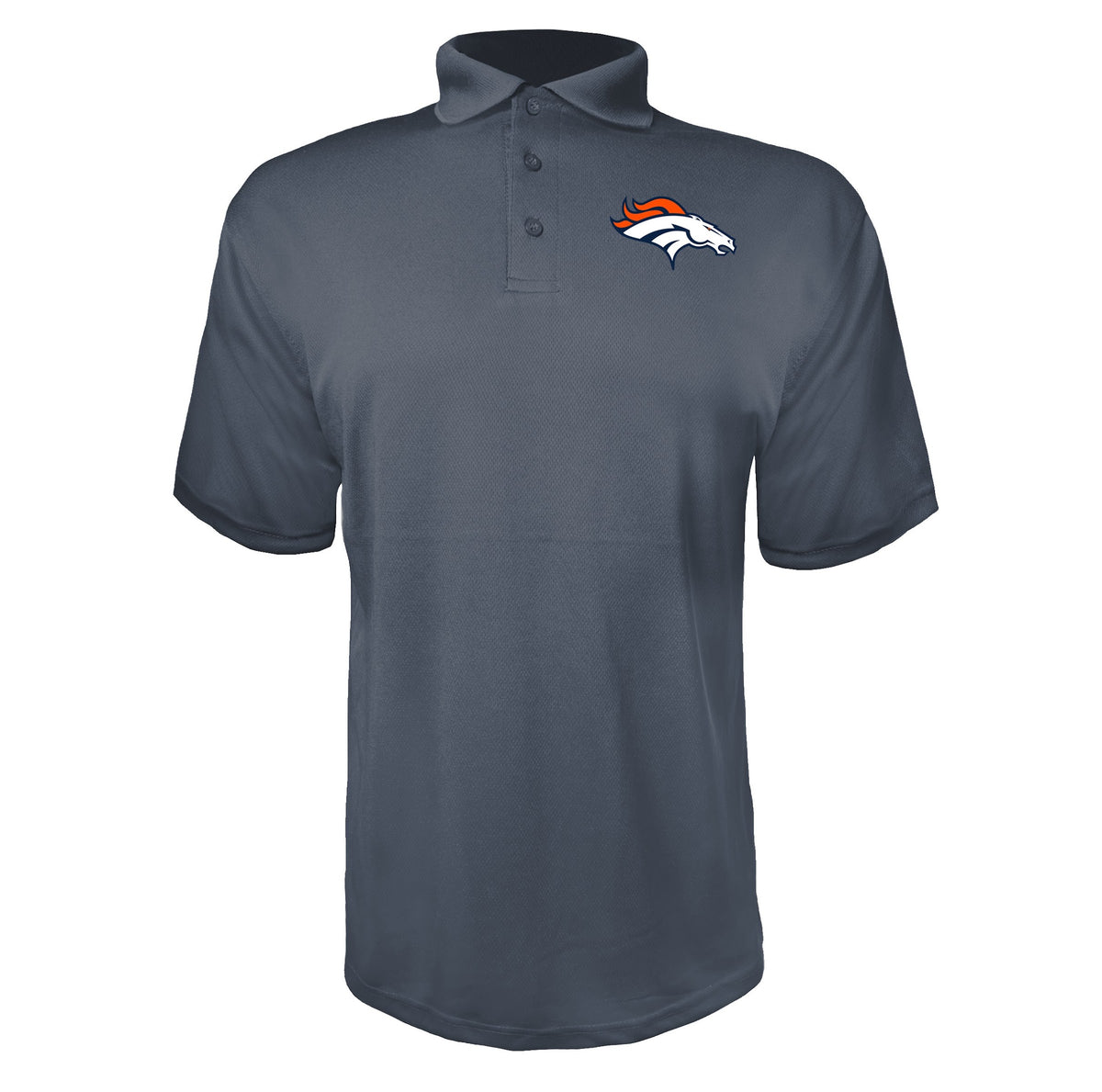 Denver Broncos Charcoal polyester polo