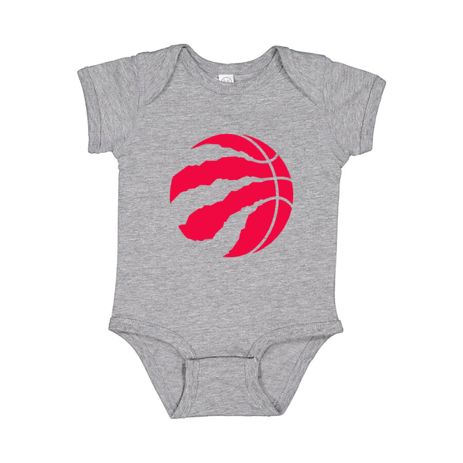 Toronto Raptors Baby Romper Onesie - Gray