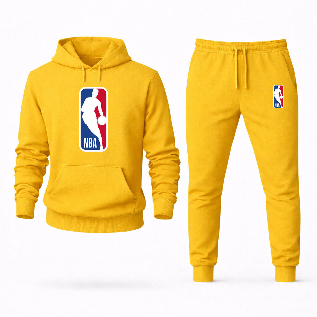 NBA Hoodie and Joggers Set - Yellow