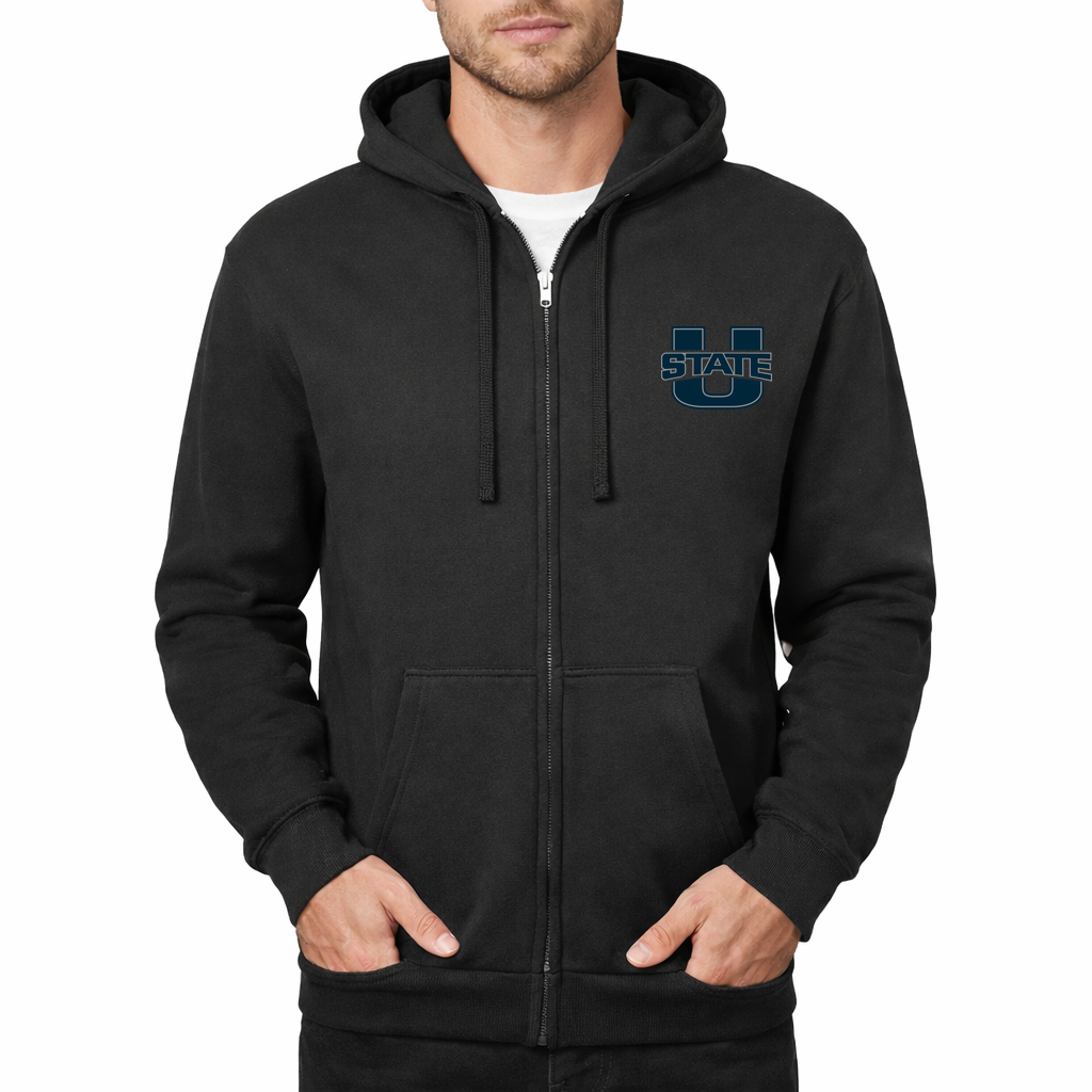 Men's Utah State Aggies Zipper Hoodie - Black