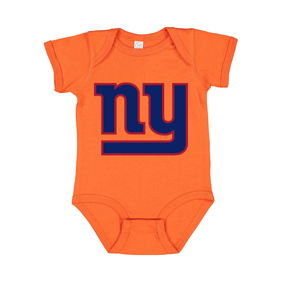 New York Giants Baby Romper Onesie - Orange
