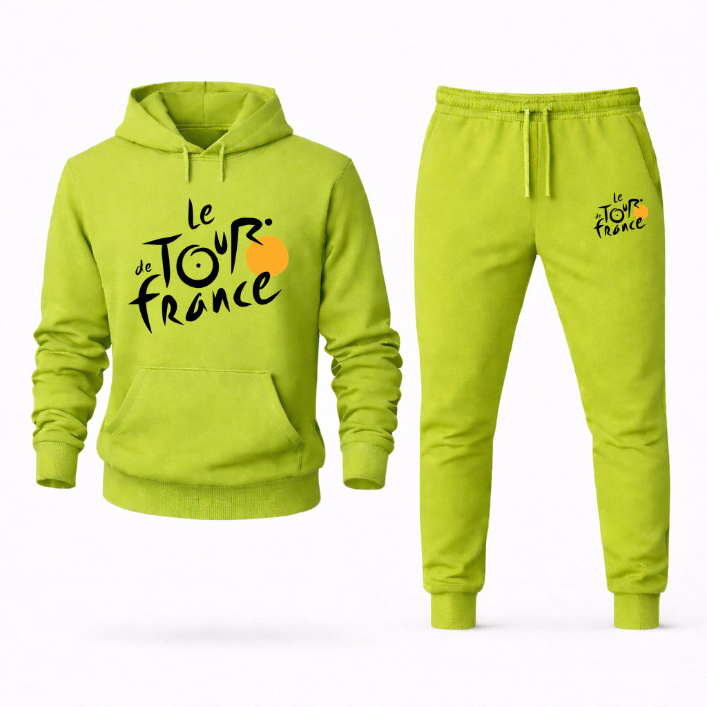 Tour de France Hoodie and Joggers Set - Lime Green
