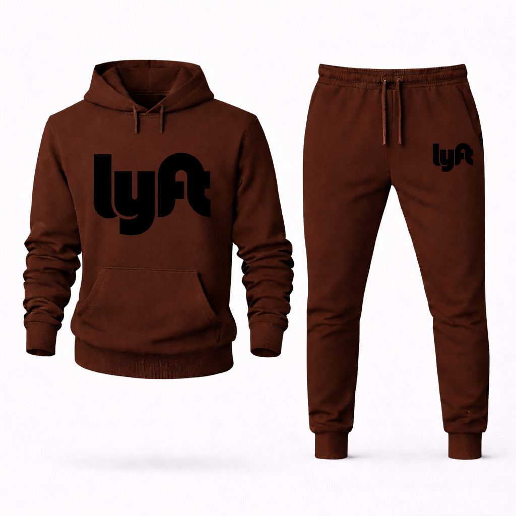 Lyft Black Hoodie and Joggers Set - Brown
