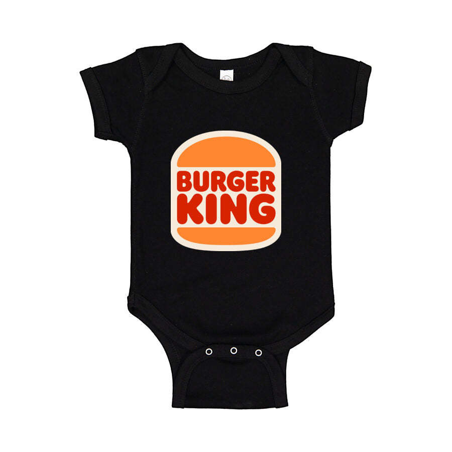 Burger King Baby Romper Onesie - Black