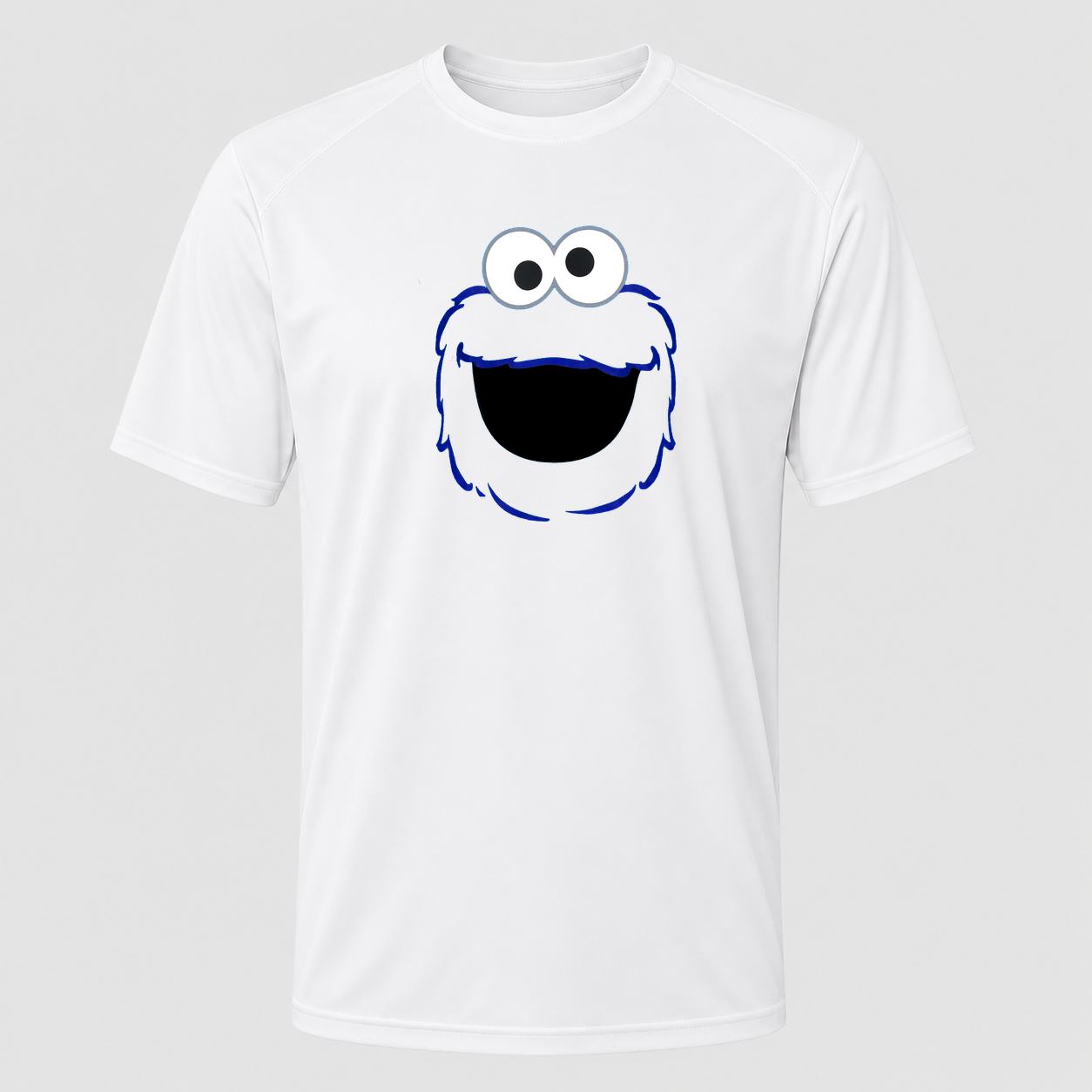 Men's Cookie Monster Performance T-Shirt - White