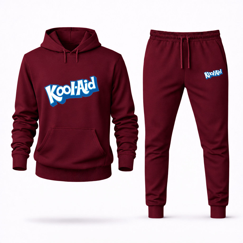Kool-Aid Hoodie and Joggers Set - Burgundy