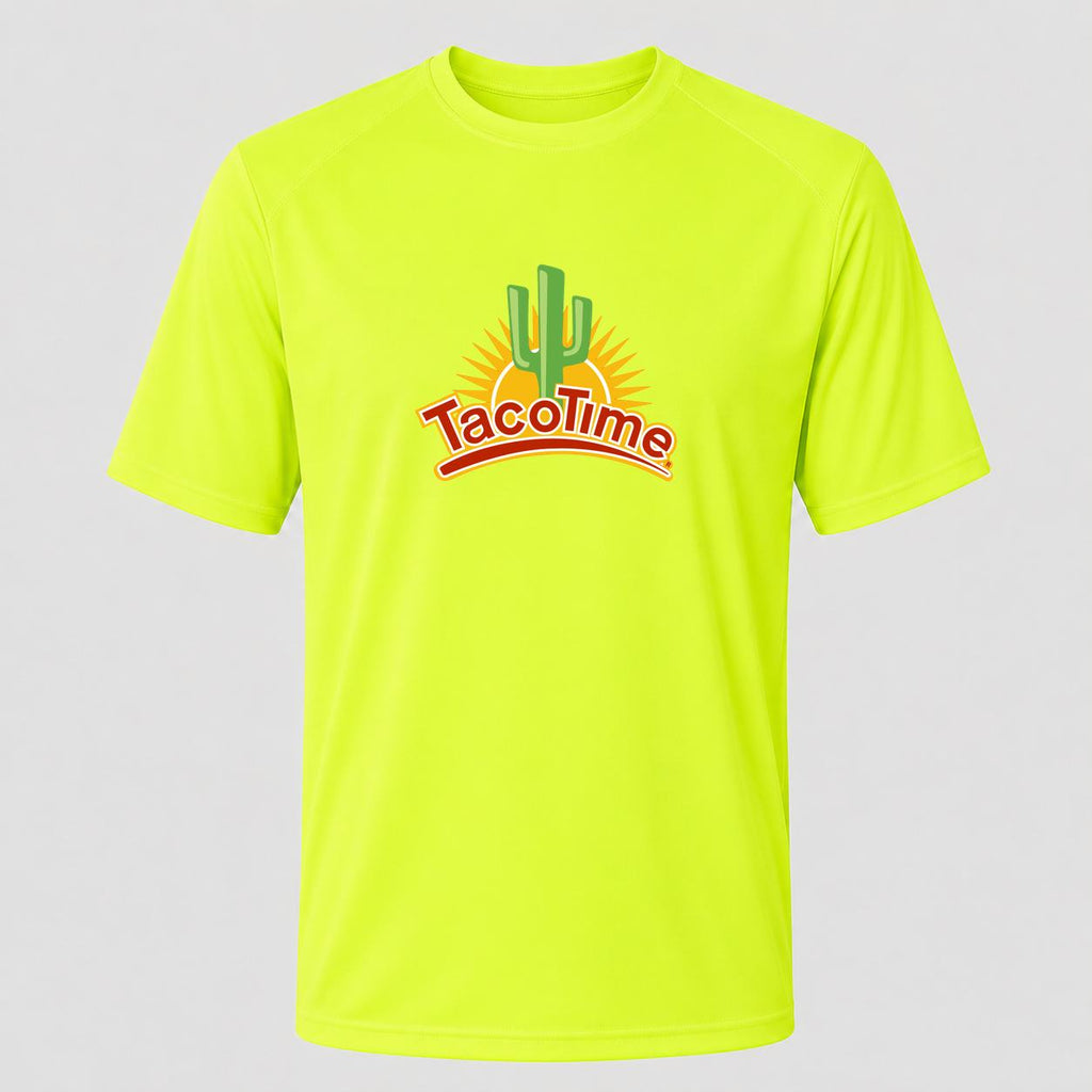 Men's Taco Time Performance T-Shirt - Safety Green