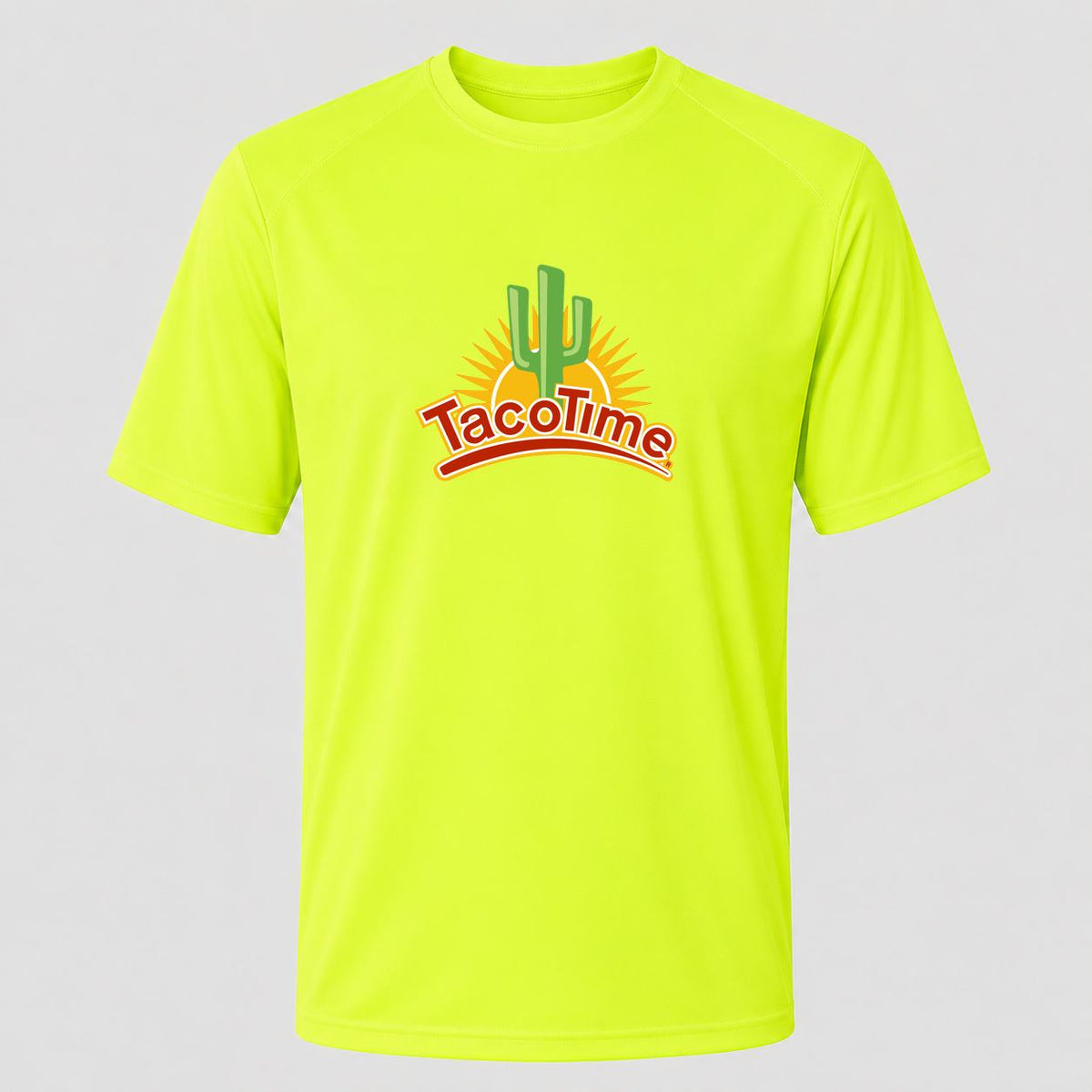 Men's Taco Time Performance T-Shirt - Safety Green