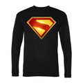 Men's Superman 2025 Polyester Long Sleeve T-Shirt - Black