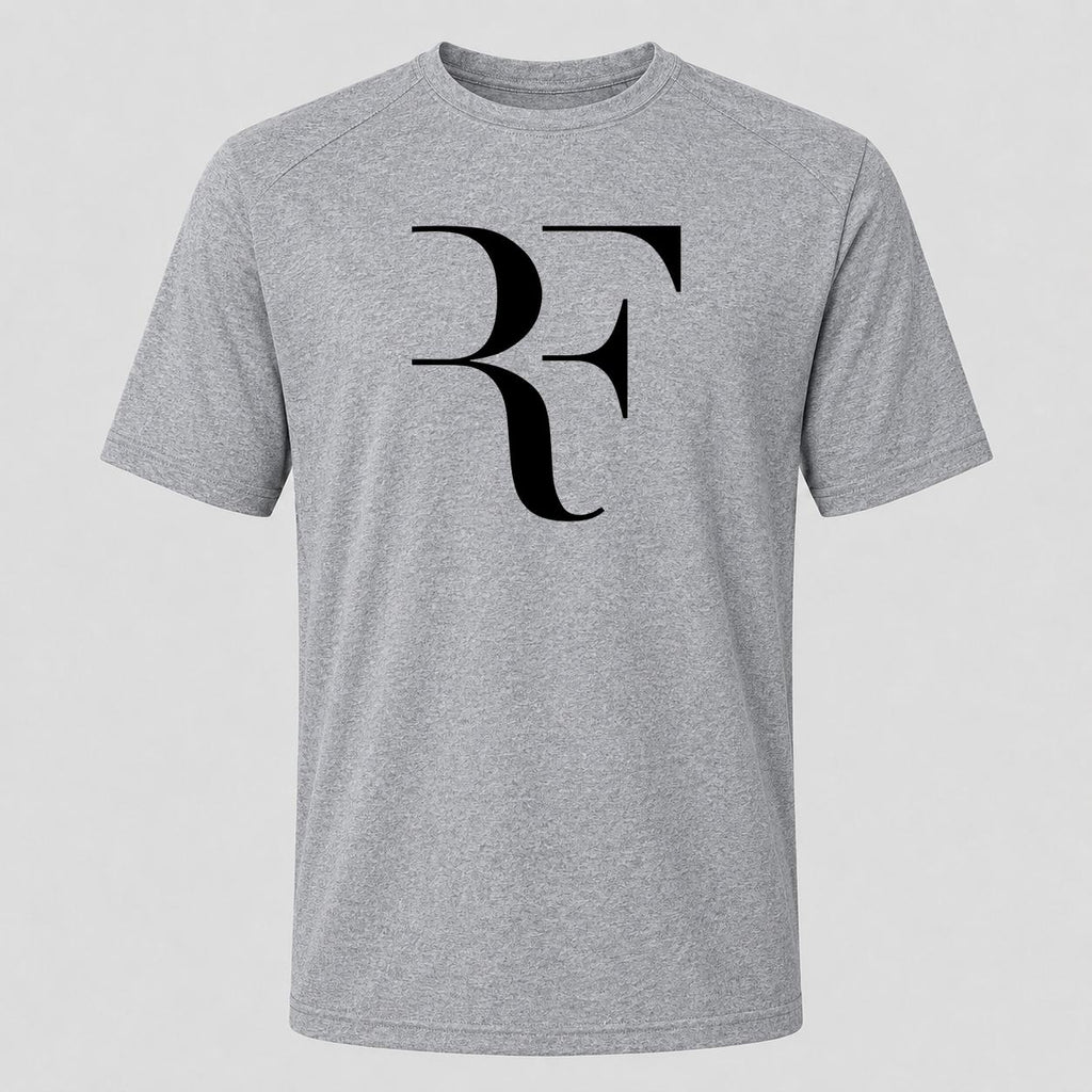 Men's Roger Federer Black Performance T-Shirt - Gray