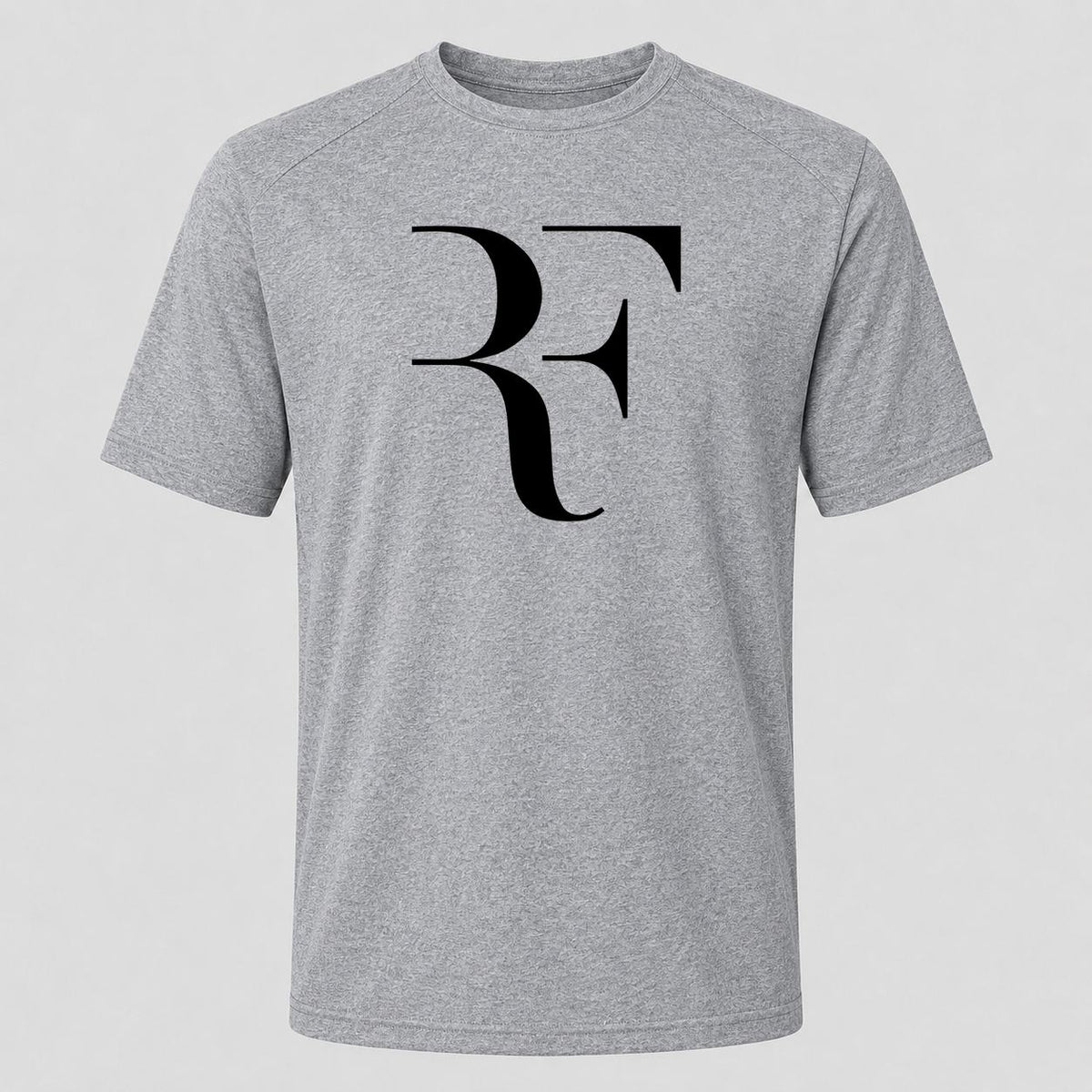 Men's Roger Federer Black Performance T-Shirt - Gray