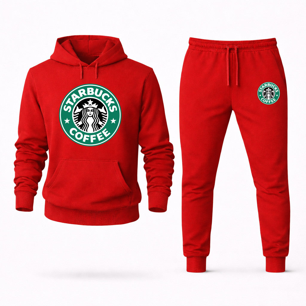 Starbucks Hoodie and Joggers Set - Red