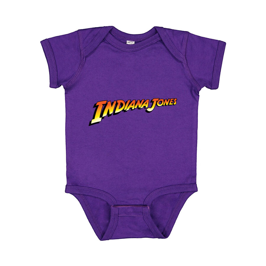 Indiana Jones Baby Romper Onesie - Purple