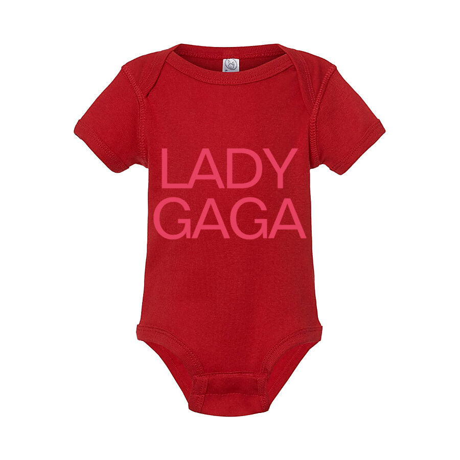 Lady Gaga Baby Romper Onesie - Red