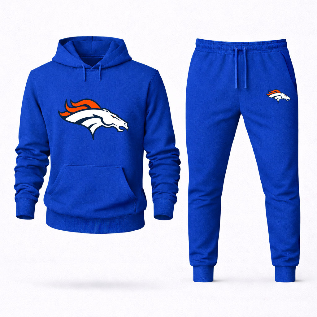 Denver Broncos Hoodie and Joggers Set - Blue