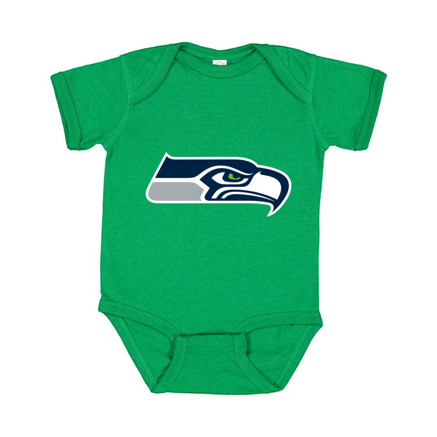 Seattle Seahawks Baby Romper Onesie - Green