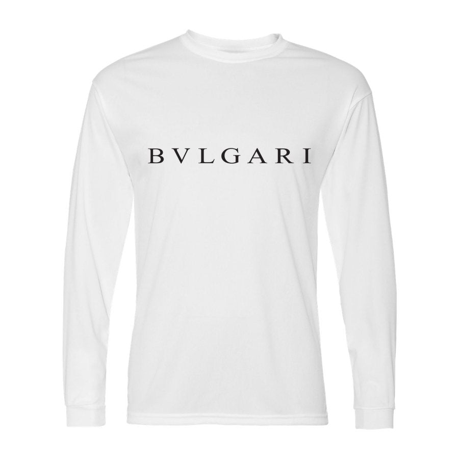 Men's Bvlgari Polyester Long Sleeve T-Shirt - White