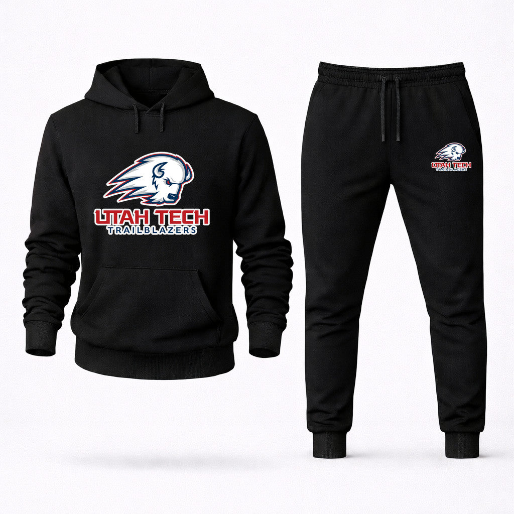 Utah Tech Trailblazers Hoodie and Joggers Set - Black