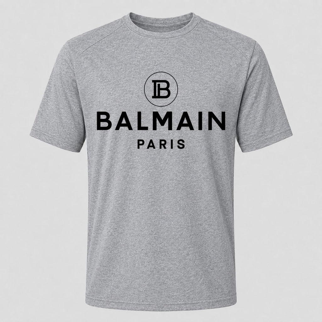 Men's Balmain Paris Performance T-Shirt - Gray