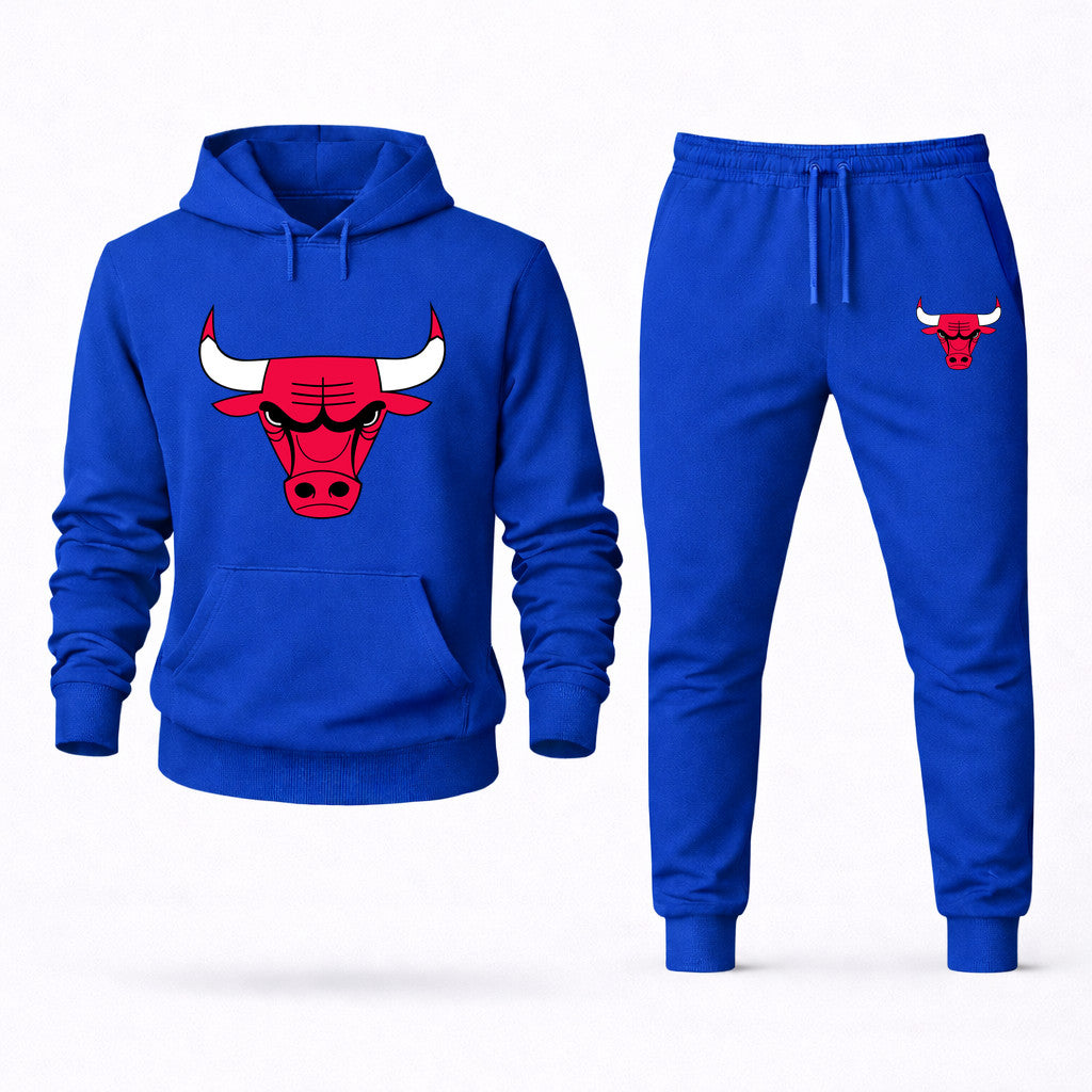 Chicago Bulls Hoodie and Joggers Set - Blue