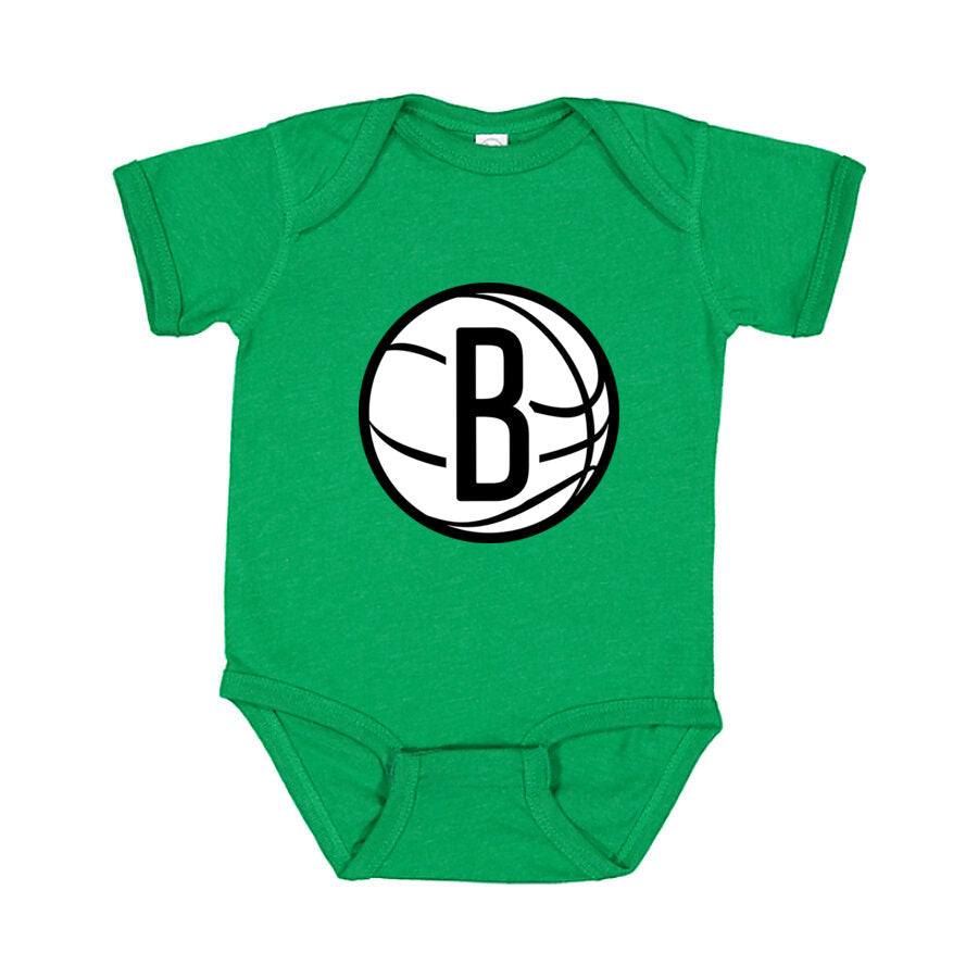 Brooklyn Nets Baby Romper Onesie - Green