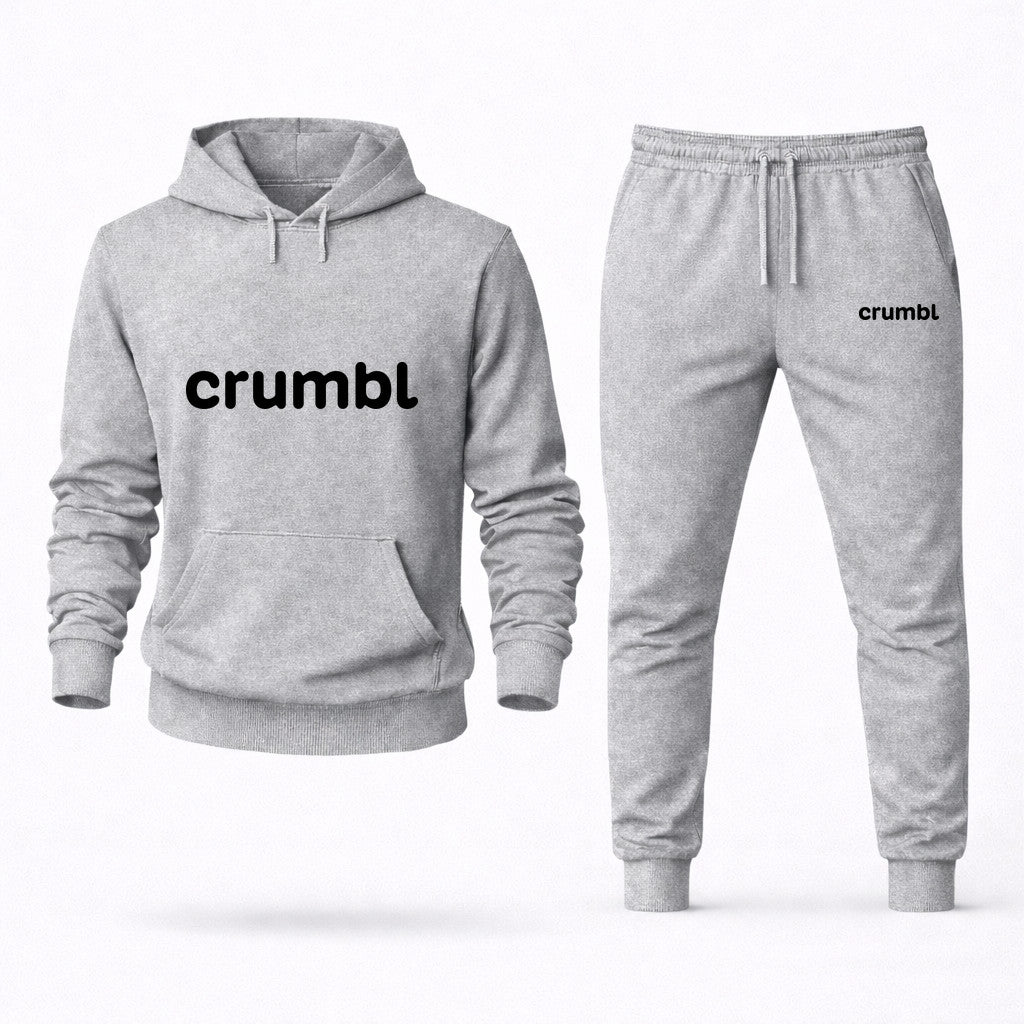 Crumbl Cookies Hoodie and Joggers Set - Grey