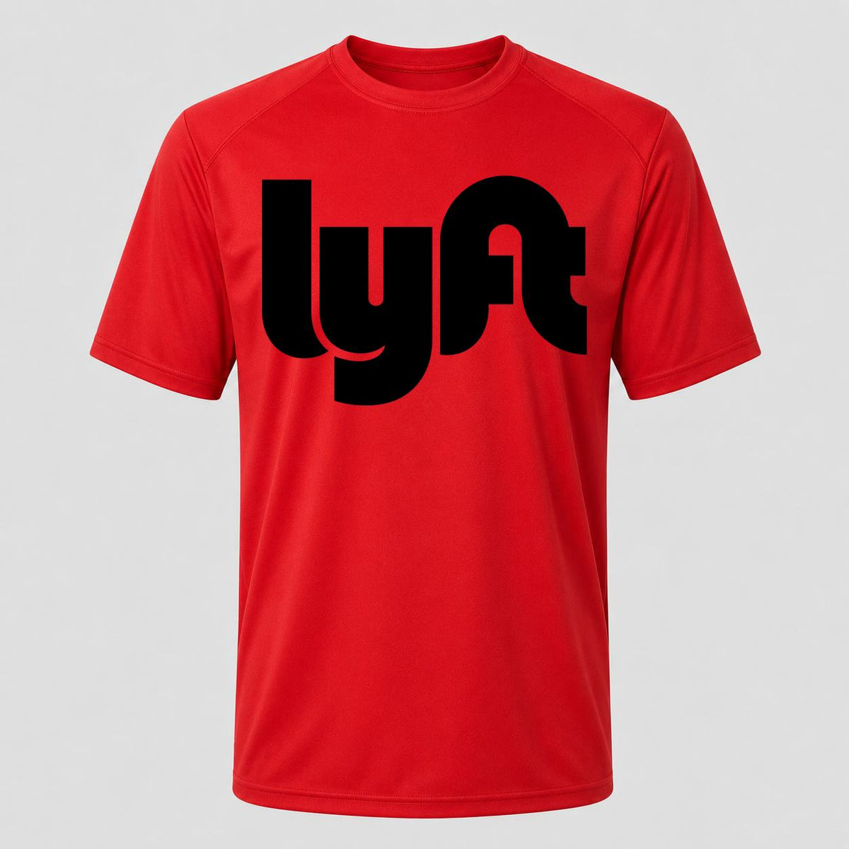 Men's Lyft Black Performance T-Shirt - Red