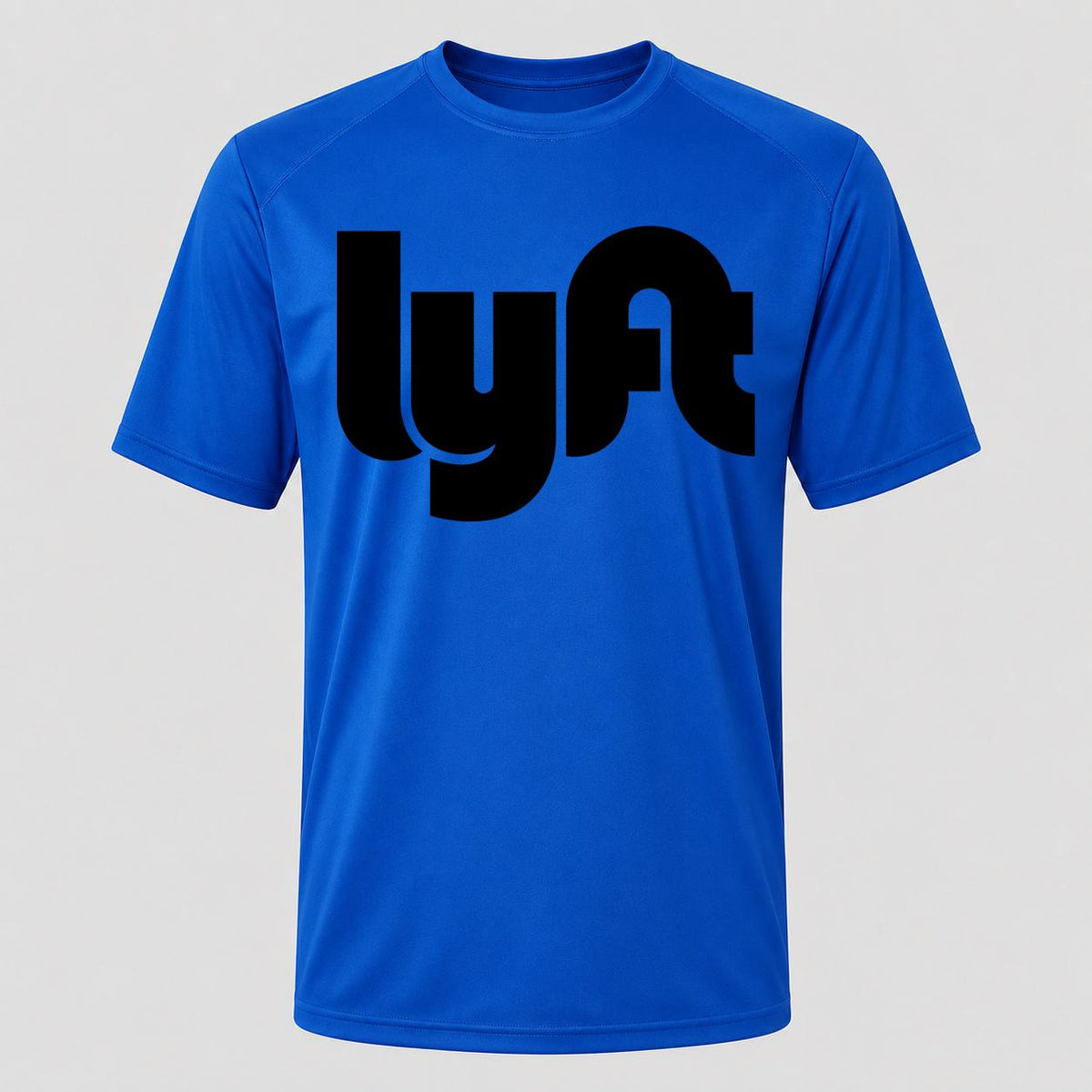 Men's Lyft Black Performance T-Shirt - Royal Blue