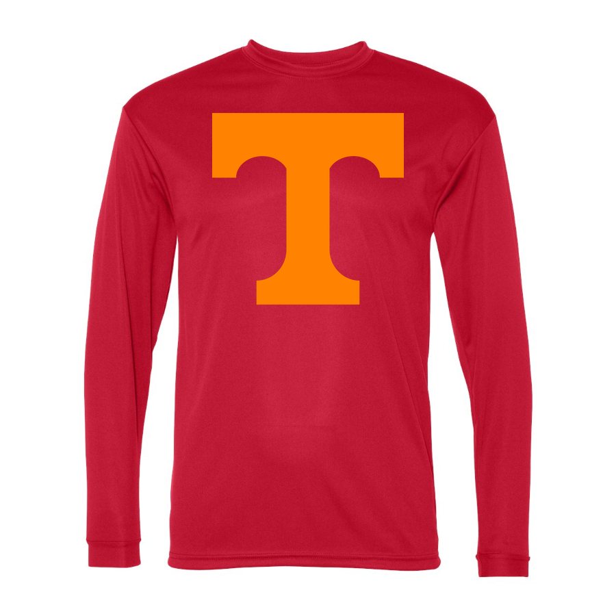 Men's Tennessee Volunteers Polyester Long Sleeve T-Shirt - Red