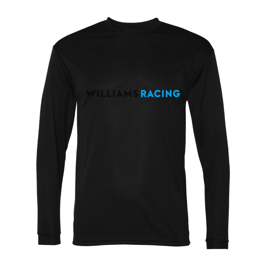 Men's Williams Racing Polyester Long Sleeve T-Shirt - Black