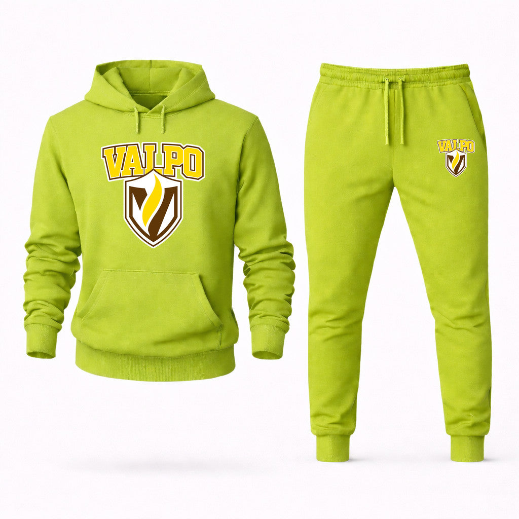 Valparaiso Crusaders Hoodie and Joggers Set - Lime Green