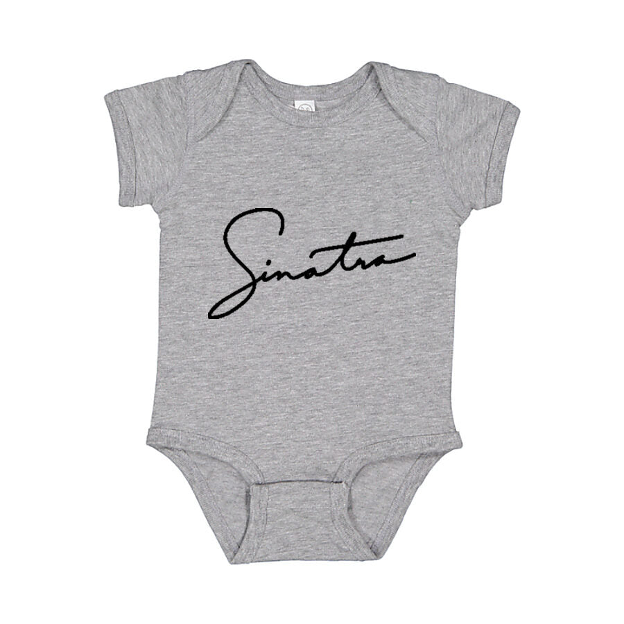 Frank Sinatra Baby Romper Onesie - Gray