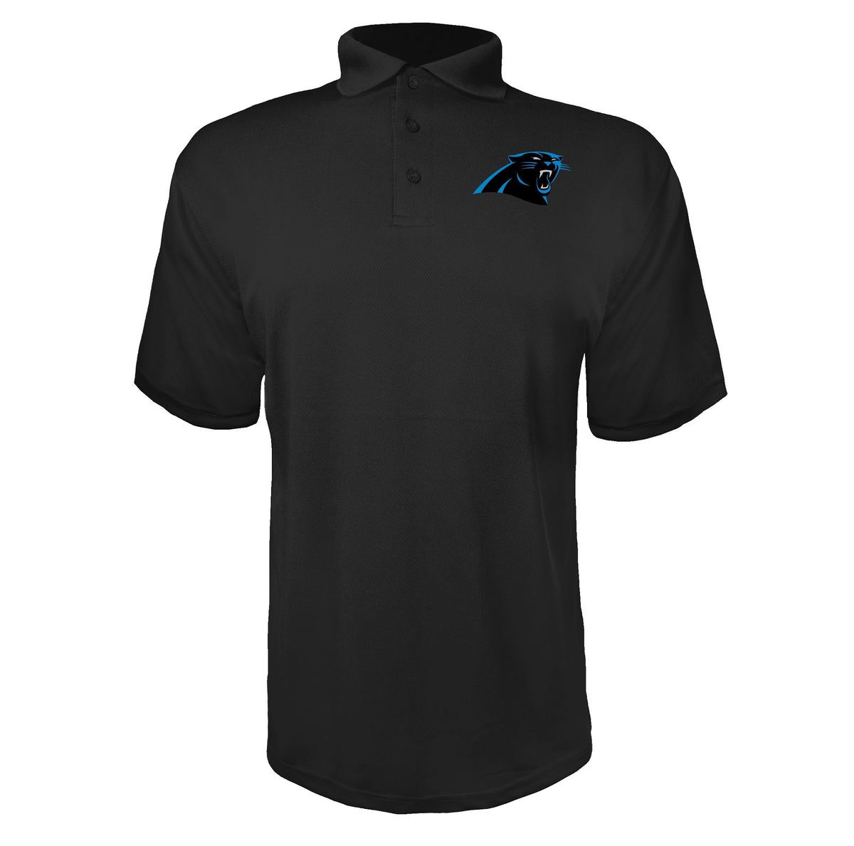 Carolina Panthers Black polyester polo