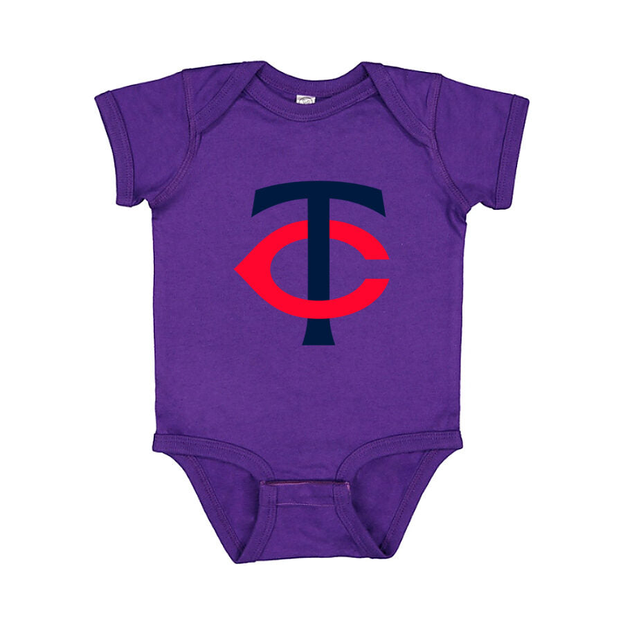 Minnesota Twins Baby Romper Onesie - Purple