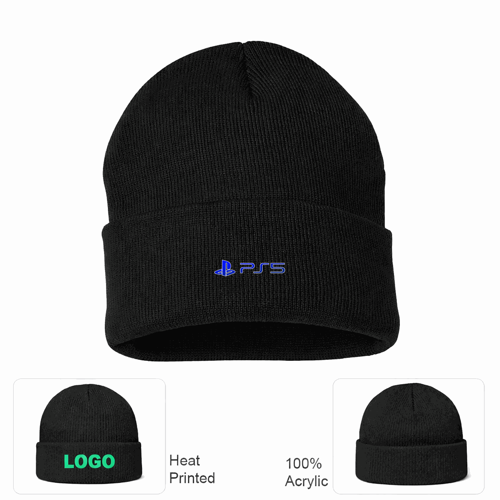 PS5 Beanie Hat - Black
