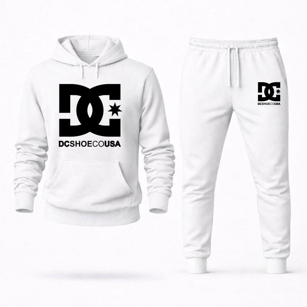 DC Hoodie and Joggers Set - White