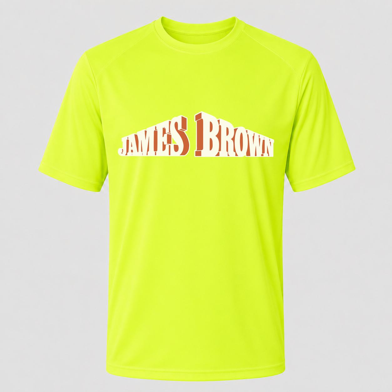 Men's James Brown Performance T-Shirt - Safety Green