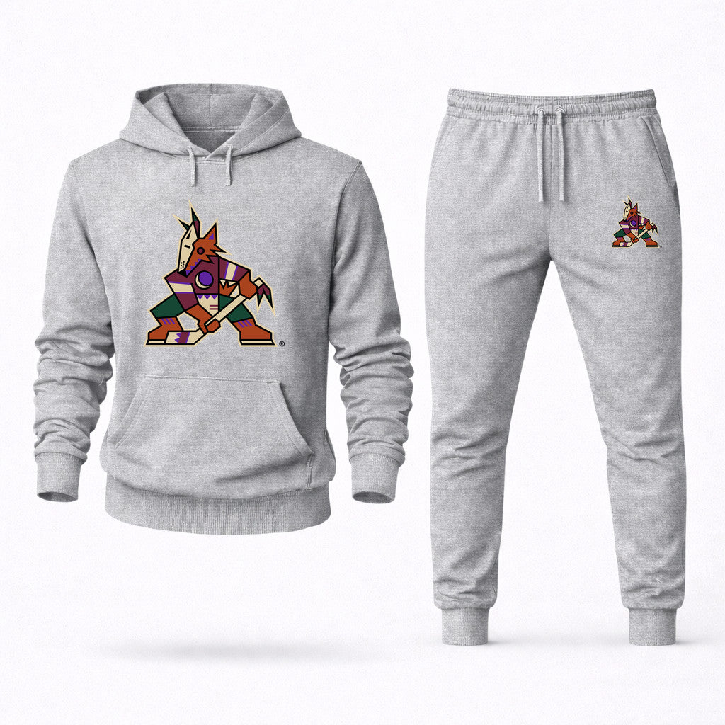 Arizona Coyotes Hoodie and Joggers Set - Grey
