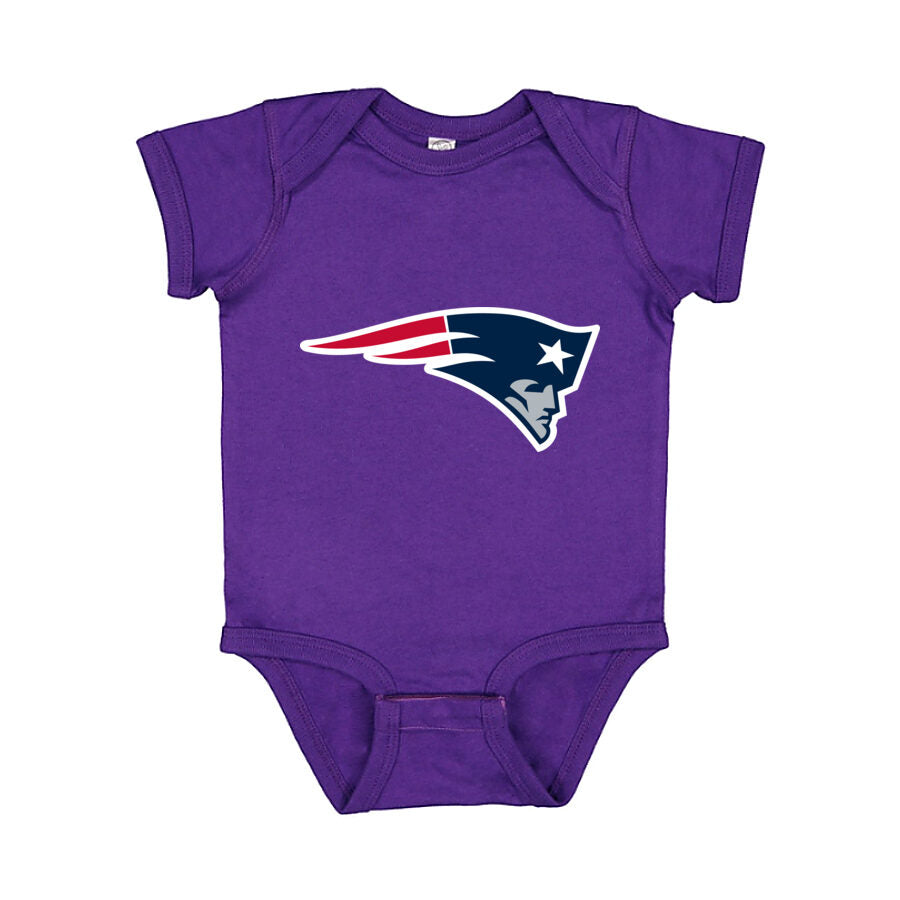 New England Patriots Baby Romper Onesie - Purple
