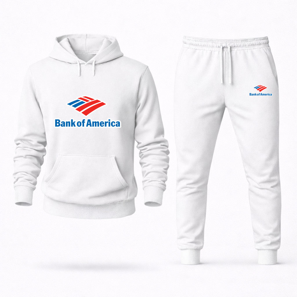 Bank of America Hoodie and Joggers Set - White