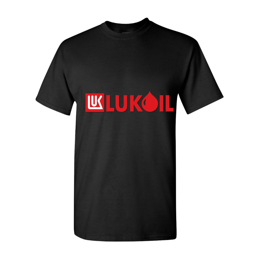 Men's Lukoil Logo Cotton T-Shirt - Black