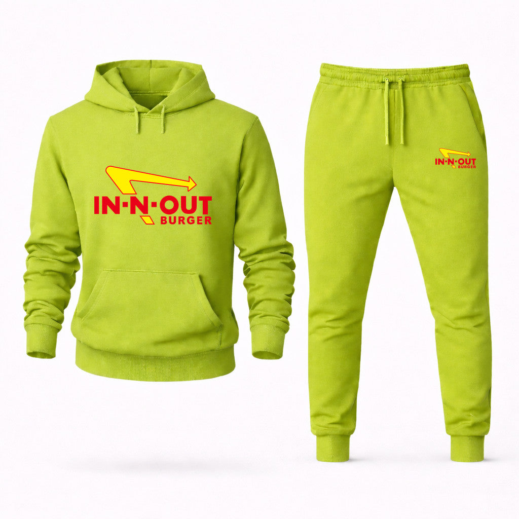 In-N-Out Burger Hoodie and Joggers Set - Lime Green