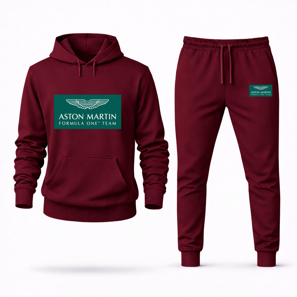 Aston Martin Formula One Team Hoodie and Joggers Set - Burgundy
