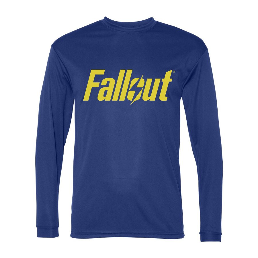 Men's Fallout Polyester Long Sleeve T-Shirt - Royal Blue