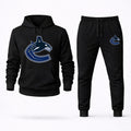 Vancouver Canucks Hoodie and Joggers Set - Black